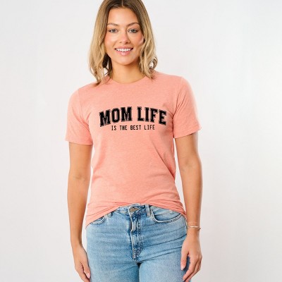 Simply Sage Market Varsity Mom Life Short Sleeve Tee - XL - Sunset