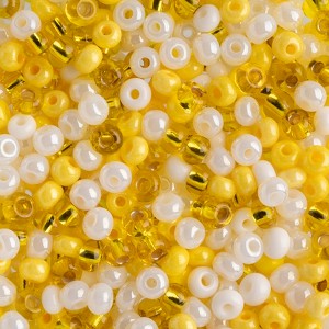 John Bead Czech Glass Seed Beads 6/0 (100g) Daffodil Mix Beads for DIY Art Crafts Jewelry Bracelets Necklaces Earrings Making - 1 of 4