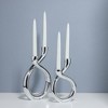 Nambé Tango Candle Holder, Contemporary Alloy Sculpture, Decorative Accent Enhancing Dining Table, Sideboard, or Mantelpiece, Stylish Piece - 2 of 2