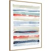 Amanti Art 32" x 42" Nautical Stripes by Katrina Pete Framed Canvas Wall Art Print: Modern Lithograph, Polystyrene Frame - 2 of 4