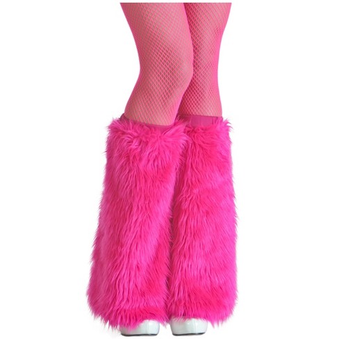 Halloweencostumes.com Women Women's Pink Furry Boot Covers, Pink : Target