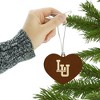Lehigh University Primary Logo Heart Love Wood Christmas Tree Holiday Ornament - 3 of 3