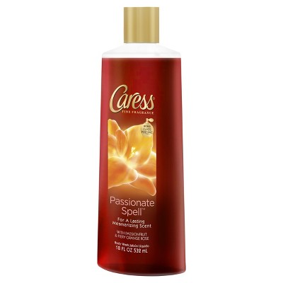 Caress Passionate Spell Passion fruit & Fiery Orange Rose Body Wash - 18oz