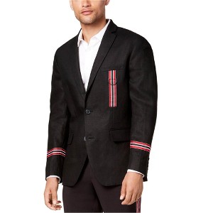 I.N.C International Concepts Mens Track Star Two Button Blazer Jacket, Black, X-Large - 1 of 1