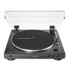 Audio-Technica AT-LP60X-BK Fully Automatic Belt-Drive Stereo Turntable (Black) with Audioengine A2+ Premium Powered Wireless Desktop Speakers - Pair - 3 of 4