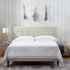 Tara Upholstered Platform Bed Frame with Square Tufted Headboard - Brookside Home - 2 of 4