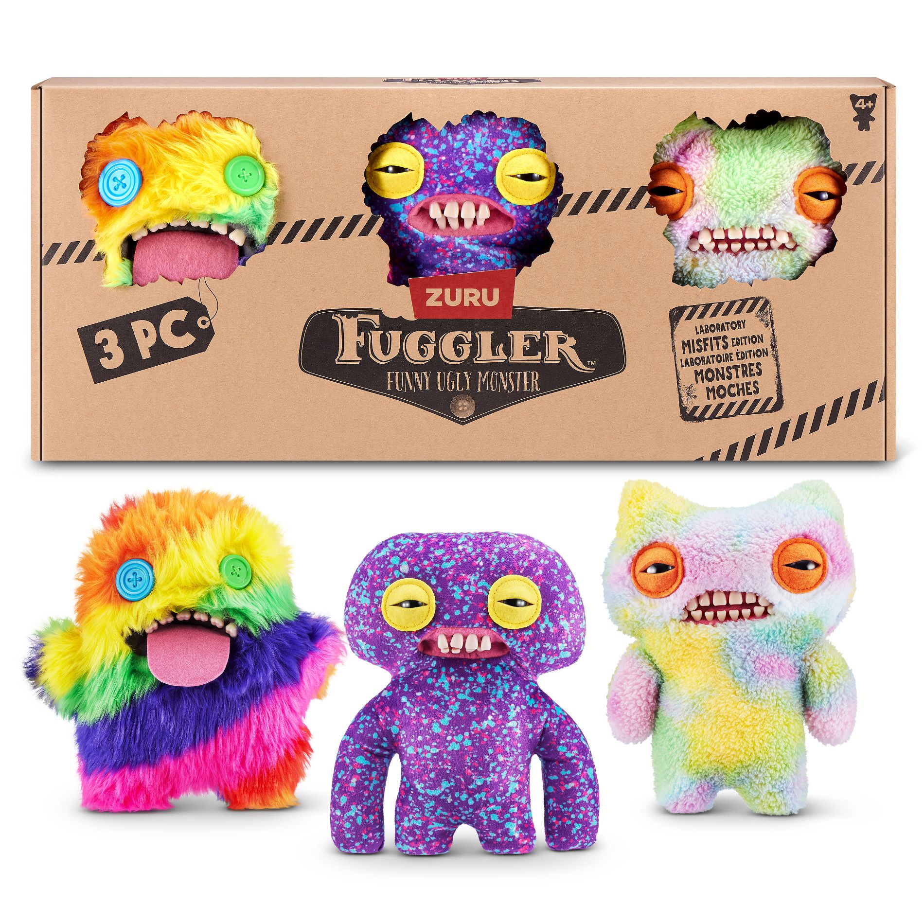 Fuggler 9" Laboratory Misfits Plush - 3pk