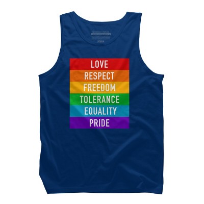 Adult Design By Humans Pride Rights Motto By PINHEAD66 Tank Top