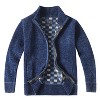 Gioberti Boy's Knitted Chenille Cardigan Sweater with Flannel Lining - 2 of 4