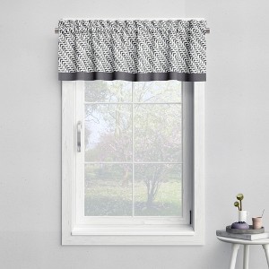 Bacati - Rod Pocket Window Valance Construction Track Grey - 1 of 4