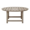 WestinTrends Dylan 5-Piece Outdoor Patio HDPE Adirondack Chair With Round Coffee Table Conversation Set - 3 of 4
