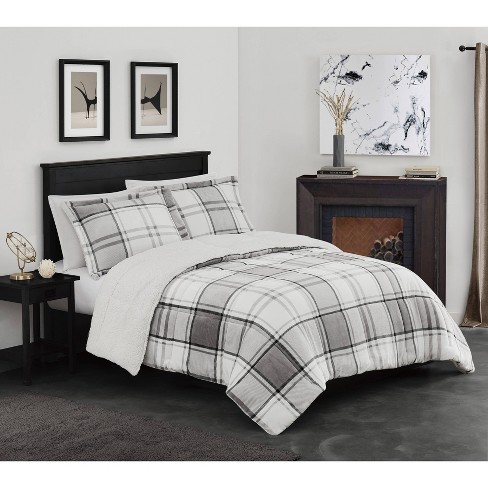 London Fog Solid Grey Queen Sheet set