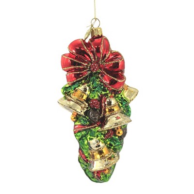 Huras 6.75" Bells Of Christmas Ornament Ringing Golden  -  Tree Ornaments