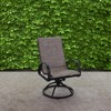 Courtyard Casual Santa Fe Aluminum Sling Swivel Rocker  Set of 2 - 2 of 4