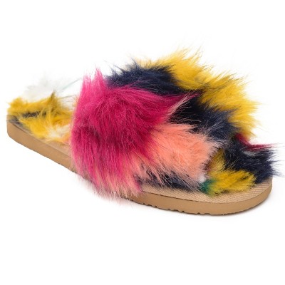 Minnetonka Women's Faux Fur Lolo Slide Slipper
