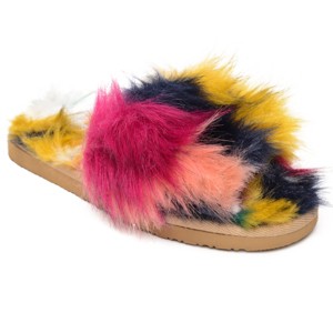 Minnetonka Women's Faux Fur Lolo Slide Slipper - 1 of 4