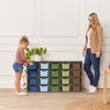 ECR4Kids Streamline 20 Cubby Tray Storage Cabinet with Scoop Front Storage Bins, 4x5, Grey Wash - 4 of 4