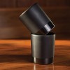 Viski Harrison Tumblers, Matte Black Stoneware Lowball Glasses, Dishwasher Safe Ceramic Design, 8.5 Oz Set of 2 - 2 of 4