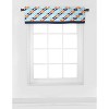 Bacati - Liam Aztec Print Aqua/Orange/Navy Window Valance - 4 of 4