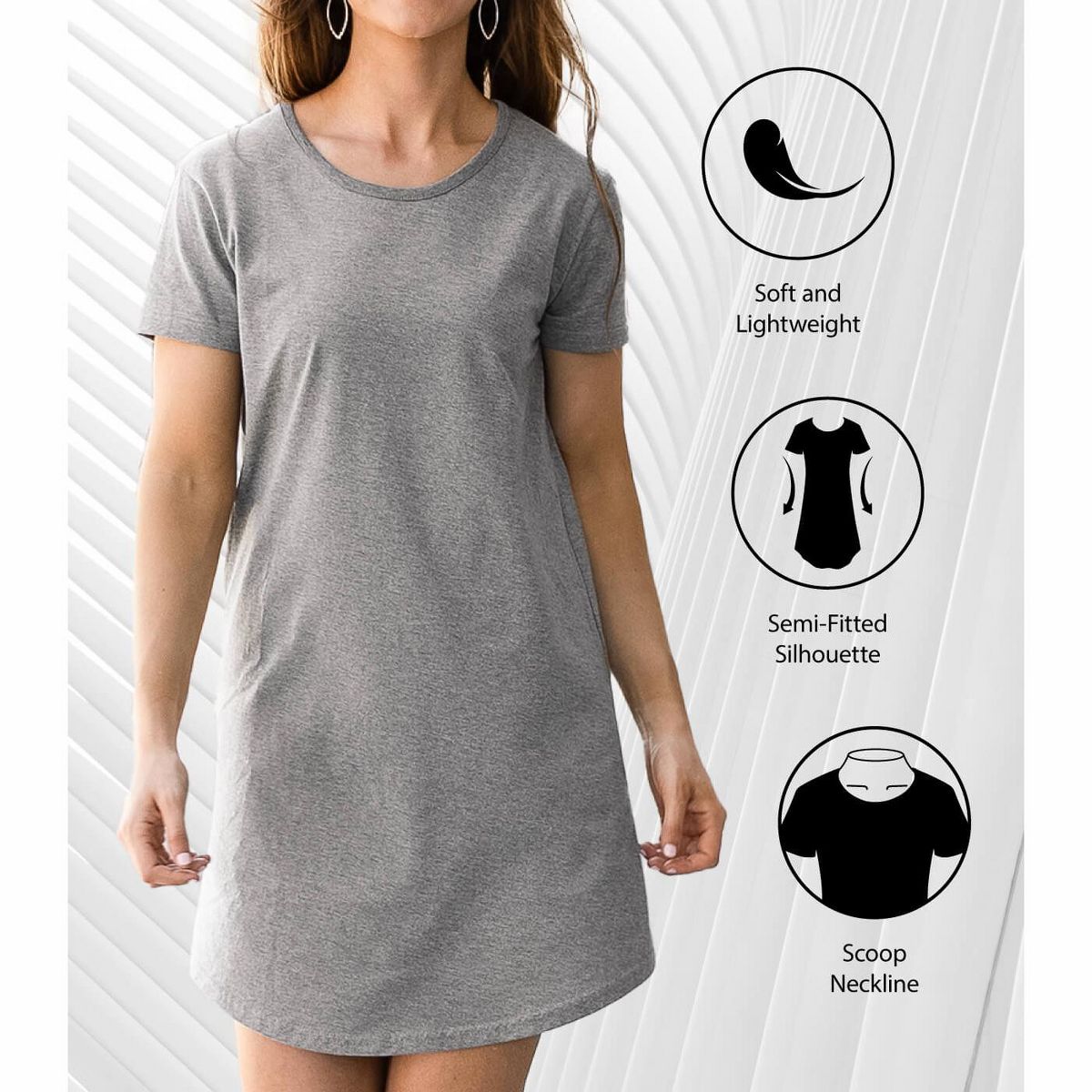Women's - Barbie - Leopard Heart with Logo Graphic T-shirt Dress - thumbnail 3