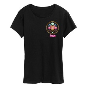 Women's - Barbie - Barbie Crest Full Color Short Sleeve Graphic T-Shirt - 1 of 4