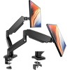 Dual Monitor Arm Desk Mount with Gas Spring, Adjustable Height and Full Motion Swivel Stand - 2 of 4