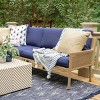 Leisure Made Riviera 5pc Wicker Sectional in Navy Fabric - 3 of 4