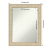 Amanti Art Classic Honey Silver Petite Bevel Bathroom Wall Mirror 28 x 22 in. - 4 of 4