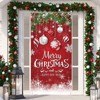 Aoibox 4 Pack Christmas Door Cover Decorations 71 x 35 Inch Merry Christmas Gift Box Banner for Indoor Outdoor Party Photo Backdrop - 4 of 4