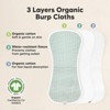 KeaBabies 5pk Urban Baby Burp Cloths, Organic Burping Cloth for Babies, Burp Rags for Baby Girls, Boys - 4 of 4