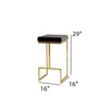 FONTOI Counter and Bar Stools, Bar Stools with Footrest and Comfortable Seat for Kitchen Living Room Bedroom, Black, 16"*29"*16" - 2 of 4