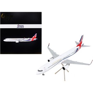 Airbus A321neo Commercial Aircraft White w/United Kingdom Flag Graphics 1/200 Diecast Model Airplane by GeminiJets - 1 of 3