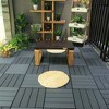 Courtyard Casual Plastic Deck Tiles Charcoal Gray Color Pack of 9 - 3 of 4