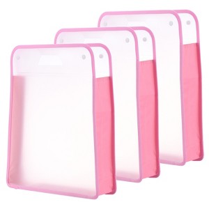 Unique Bargains Waterproof Large Capacity Scrapbook Paper Storage Organizer 3 Pcs - 1 of 4