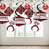 Big Dot of Happiness Flannel Fling Before the Ring - Buffalo Plaid Bachelorette Party Hanging Decor - Party Decoration Swirls - Set of 40 - 3 of 4
