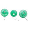 Kurt Adler 80MM Glass Iridescent Green Onion, Ball and Finial 3-Piece Ornament Set - 3 of 4