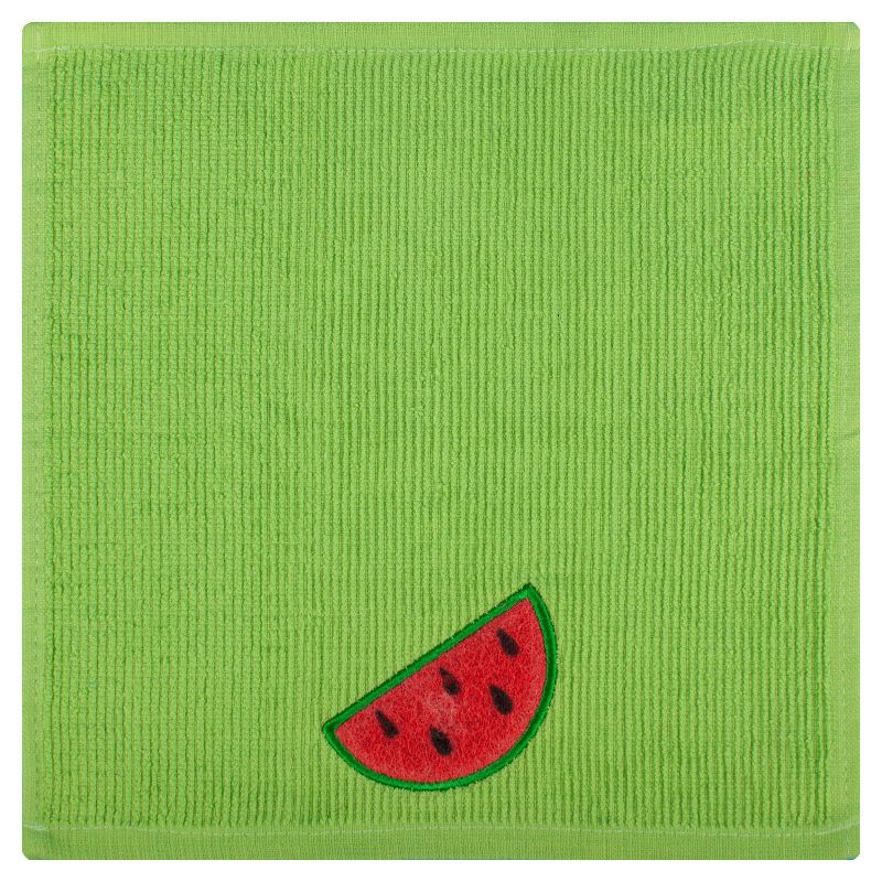 4pk Spring Watermelon Print Towels and Scrubsy - MU Kitchen, 2 of 6