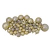 Northlight 125ct Champagne Gold Shatterproof 4-Finish Christmas Ornaments 5.5" (140mm) - 4 of 4
