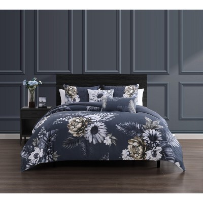 Bebejan Forget Me Not 100% Cotton 5-Piece Reversible Comforter Set