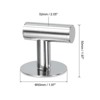 Unique Bargains Stainless Steel Waterproof Adhesive Decorative Hooks and Hangers 1.97" 2 Pcs - 2 of 4