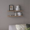 OUTSUPPLY 2 Pcs Floating Shelves, Wall Shelves for Bedroom, Bathroom, Living Room with Easy Installation - 2 of 4