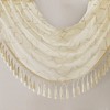 38"x46" Clarissa Diamond Sheer Embroidered Waterfall Valance - 3 of 4