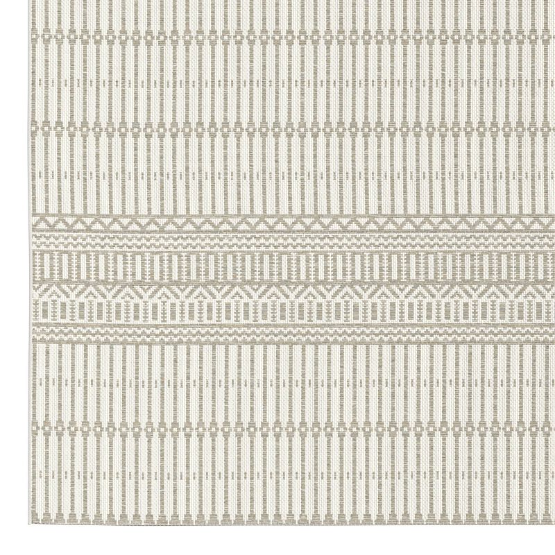 Stripe Outdoor Rug Gray - Threshold™, 2 of 5