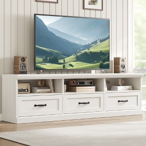 70in TV Stand for TVs up to 80", Mid Century Modern Entertainment Center with Drawer, TV Console Media Cabinet for Living Room, Bedroom - 1 of 4