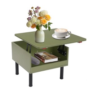 YIYIBYUS Lift Top End Table, Modern side Table for Living Room - 1 of 4