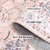 Washable Area Rugs Vintage Floral Living Room Rug Stain-Resistant Low Pile Non Slip Indoor Distressed Print Carpet - 3 of 4
