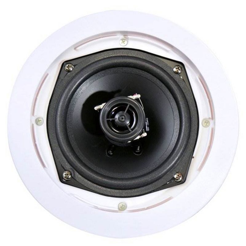 Pyle Home PDIC PRO Max Series 6.5'' 200W Round Flush Mount In Wall/Ceiling Home Speakers Pair with Directable 0.5' Polymer Dome Tweeter, 8 Pack, 4 of 7