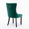 Sapphtopaz Modern Dining Chairs Set of 2 Hand-Pulled Buckle Upholstered Chair with Nailhead Chair for Dining Room, Living Room - 4 of 4