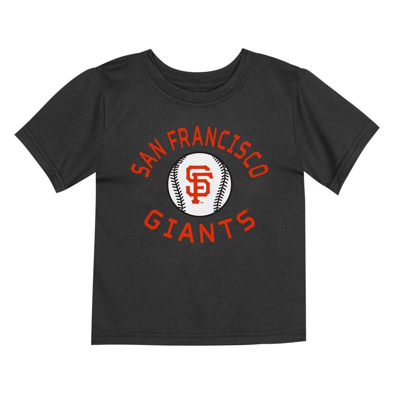 MLB San Francisco Giants Toddler Boys&#39; 2pk T-Shirt, 3 of 4
