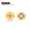 Unique Bargains Alloy Invisible Durable High Hardness Buckle Fasteners Press Studs Buttons 5 Pcs - 2 of 4